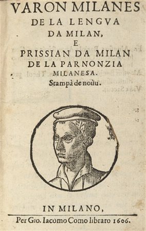 CAPIS, Giovanni (ca. 1550-1610) - Varon Milanes de la lengua de Milan, e Prissi