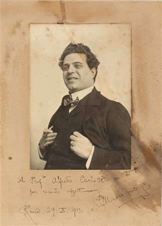 MASCAGNI, Pietro (1863-1945) - Ritratto fotografico firmato e datato. Roma: 29