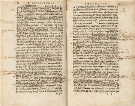 ARISTOTELE - Logica, ex accurata recognitione. Lione: Guglielmo Rouillio, 1570.