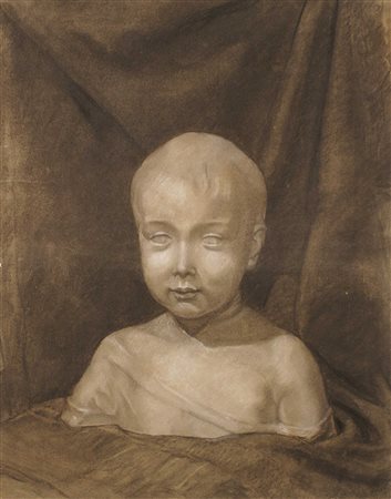 ANONIMO XX Sec. "Ritratto di Pierfrancesco Aldobrandini", carboncino su...