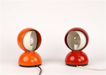 STUDIO ARTEMIDE Milano anni 60 Due lampade "Eclisse" design Vico Magistretti...