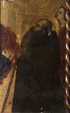 Taddeo di Bartolo (Siena 1362-1422)  - Sant'Antonio Abate e Santa Caterina d'Alessandria (frammento)