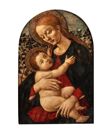 Scuola fiorentina, fine secolo XV - Madonna con Bambino
