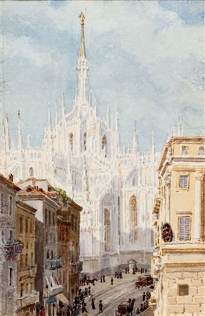 Scuola italiana fine XIX - inizi XX secolo - Cinque vedute