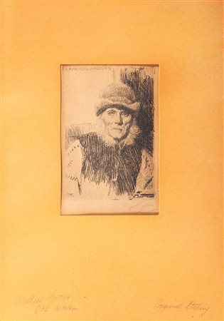 Anders Leonard Zorn (Mora 1860-1920)  - Ritratto di Lavards Anders