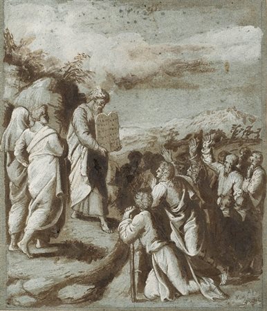 Artista del secolo XVI, da Raffaello

Mosè presenta le tavole della legge al po
