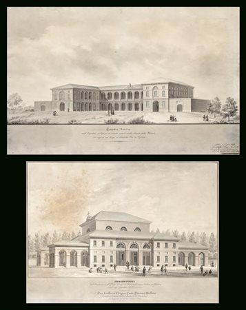 Giovanni Battista Chiappa Prospettiva interna dell'Ospedale e dell'Ospizio di ca