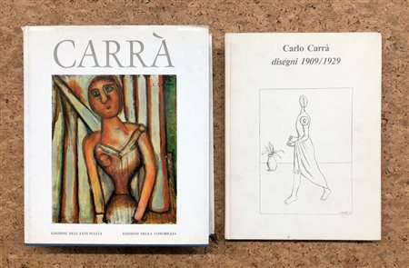 CARLO CARRÀ - Lotto unico di 2 cataloghi