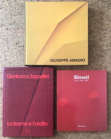ARTE ITALIANA DEL DOPOGUERRA (ZAPPETTINI, AMADIO, SIMETI) - Lotto unico di 3 cataloghi: