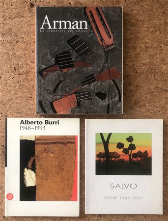 ARTE DEL DOPOGUERRA (SALVO, ARMAN, BURRI) - Lotto unico di 3 cataloghi:
