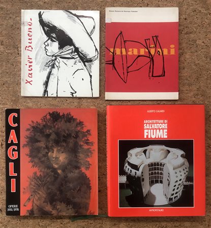 ARTE FIGURATIVA ITALIANA (CAGLI, FIUME, BUENO E MARINI) - Lotto unico di 4 cataloghi