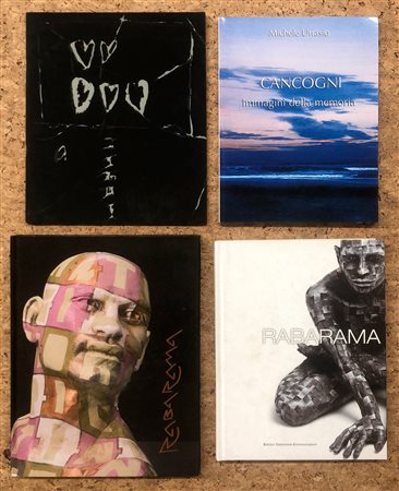 ARTE CONTEMPORANEA ITALIANA (CANCOGLI, CELIBERTI, RABARAMA) - Lotto unico di 4 cataloghi