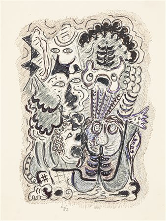 GILLO DORFLES (1910-2018) - Senza Titolo, 1987