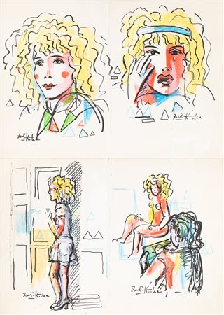 IBRAHIM KODRA (1918-2006) - Senza Titolo