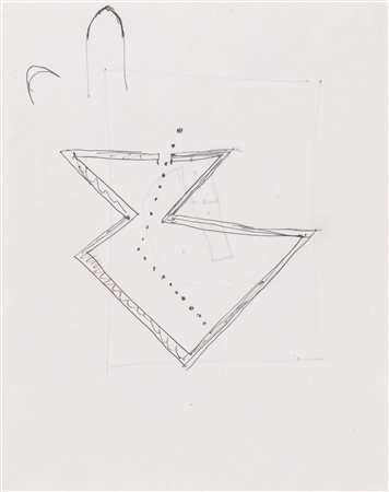 LUCIO FONTANA 
Studio per serigrafia, 1967