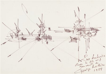 GEORGES MATHIEU
Senza titolo, 1988