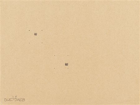 ALIGHIERO BOETTI
Senza titolo (D.U.E.), 1975