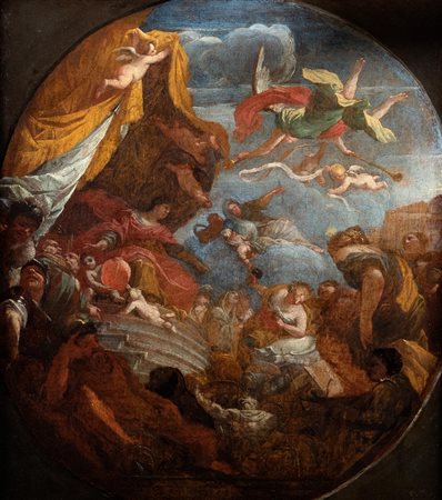 Scuola veneta, secolo XVIII - Scena allegorica