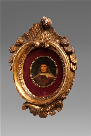 Imitatore di Rembrandt - Ritratto di gentiluomo a mezzo busto con cappello