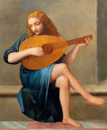 Imitatore di Lorenzo Lotto - Angelo musicante
