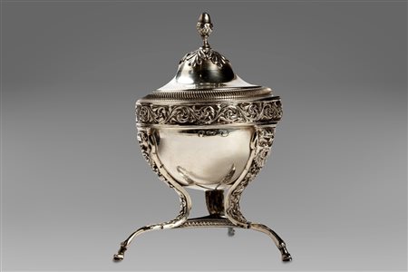 Zuccheriera in argento, marchio lombardo-veneto, secolo XIX