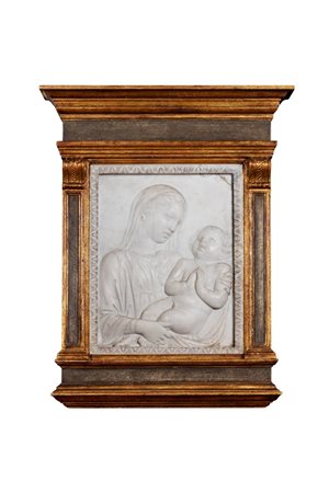 Scuola italiana, secolo XIX - Madonna con Bambino 