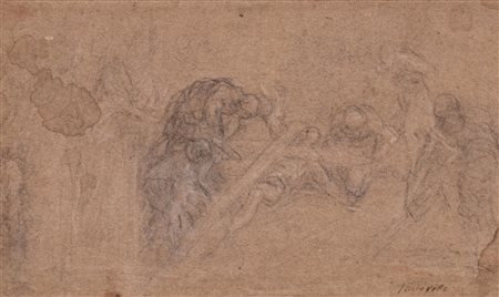 Jacopo Negretti, detto Palma il Giovane (Venezia 1548-Venezia 1628)  - Studio per il ritrovamento della Vera Croce