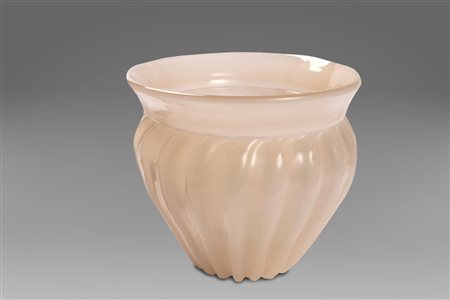 Vaso in vetro opalino, Archimede Seguso, Murano