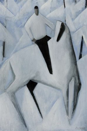 Josef Costazza Senza titolo, 2011 olio su tela, cm. 60x40 Firma in basso a dx