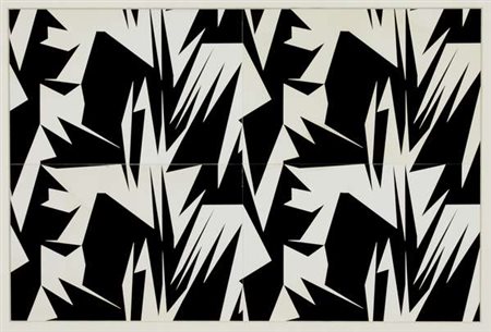 Sergio Lombardo Pittura stocastica, 1981 tecnica mista su cartoncino...