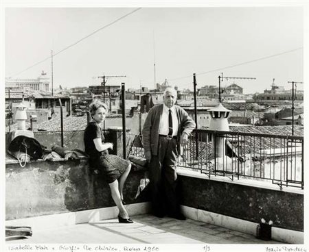 Mario Dondero Isabella Fair e Giorgio De Chirico,Roma 1960, 1960...