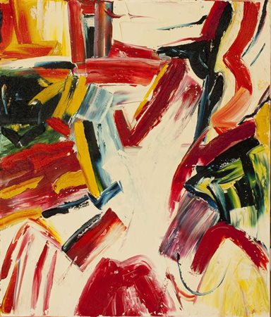 Pierluigi De Lutti Frana glaciale, 2005 olio su tela, cm. 140x120 Firma sul...