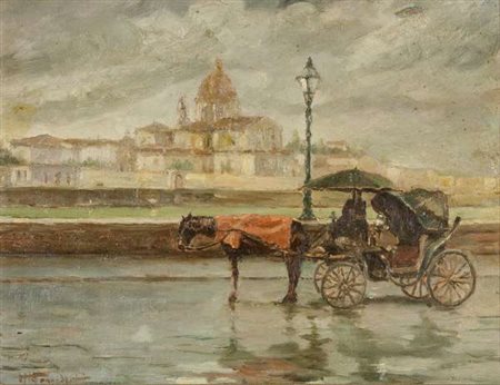 Alessandro Monsagrati Senza titolo olio su tavola, cm. 36x45 Firma in basso a sx