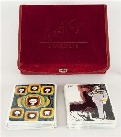 Renato Guttuso I Tarocchi lotto unico composto da carte dei tarocchi e...