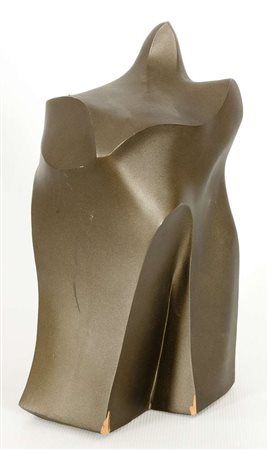 Antonio Bobò Stante terracotta smaltata, cm. 30x13x16 Firma sul forndo...