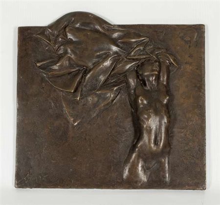 Antonio Arena Senza titolo, 1995 rilievo in bronzo, cm. 25x26x3 Firma in...