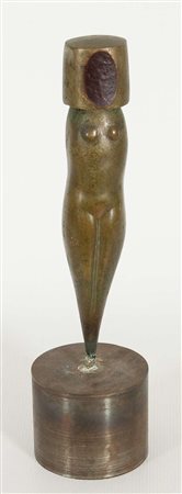 Vittorio Tolu Venus, 1992 scultura in bronzo dorato, cm. h. 29 Firma sul...