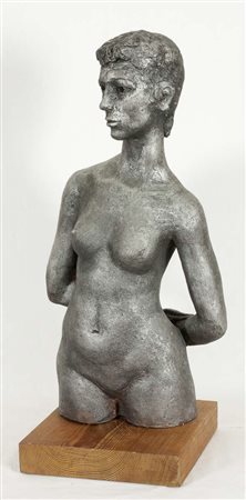 Luciano Ceschia Daniela, 1980 scultura in terracotta dipinta, cm. 70x32x30