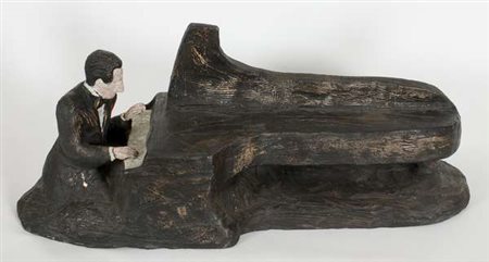 Fabio De Poli George, 2000 scultura in bronzo parzialmente dipinto,es. p.a.,...