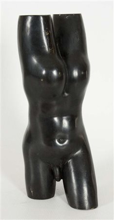 Bruno Ceccobelli Clessidra, 1990 ca scultura in bronzo, cm. h. 26 Firma sotto...