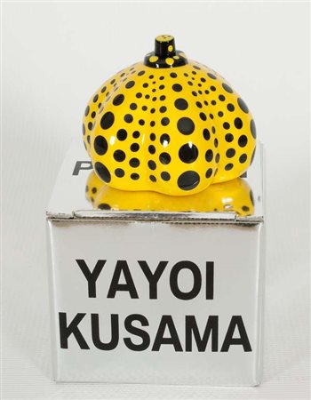 YaYoi Kusama Pumpkin multiplo,mini scultura colorata,edizioni Momacon...