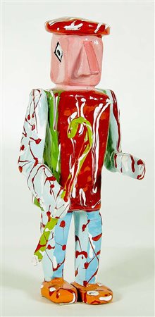 Bruno Donzelli Senza titolo scultura in bronzo e smalti, es. 30/100, cm....