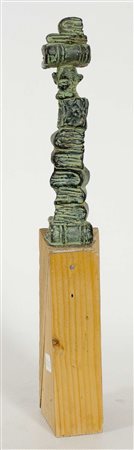 Leonid Lerman Senza titolo legno parzialmente dipinto ad imitare il bronzo,...