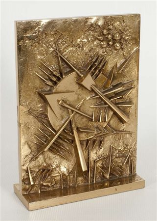 Arnaldo Pomodoro Composizione, 1980-1983 scultura in bronzo,es. p.a., cm....