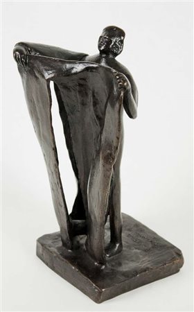 Rachele Bianchi Personaggio, 1996 scultura in bronzo,es. 2/10, cm. 26x12x15...