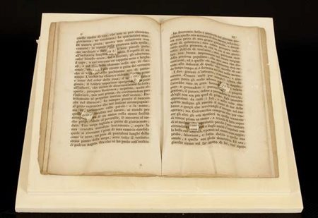 Mauro Manfredi La fienagione delle parole, 1991 composizione in carta,spago e...