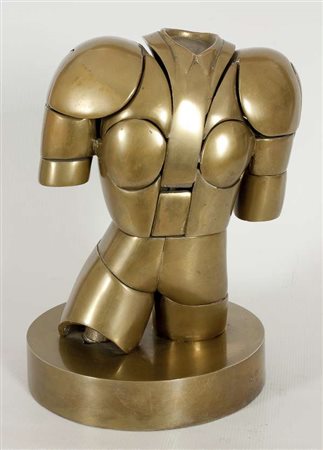 Miguel Berrocal Senza titolo, 1974 scultura in bronzo dorato,es. 946/2000,...