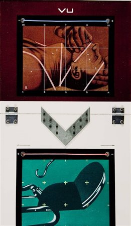 Sergio Sarri Piano d'analisi VU, 1975 acrilico,metallo e plastica su tela,...