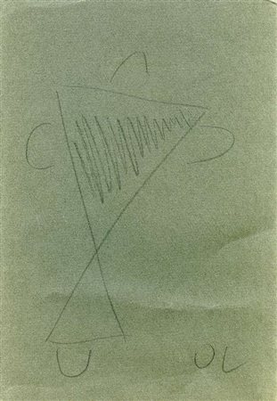 Osvaldo Licini Senza titolo matita su cartoncino, cm. 26x18 Sigla in basso a...