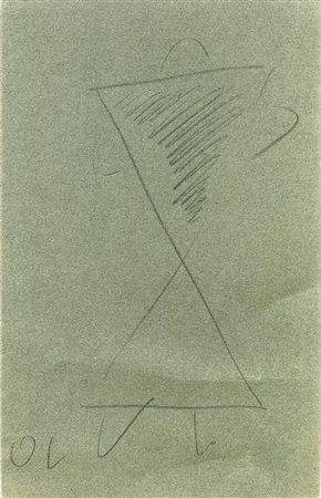 Osvaldo Licini Senza titolo matita su cartoncino, cm. 26x17 Sigla in basso a...